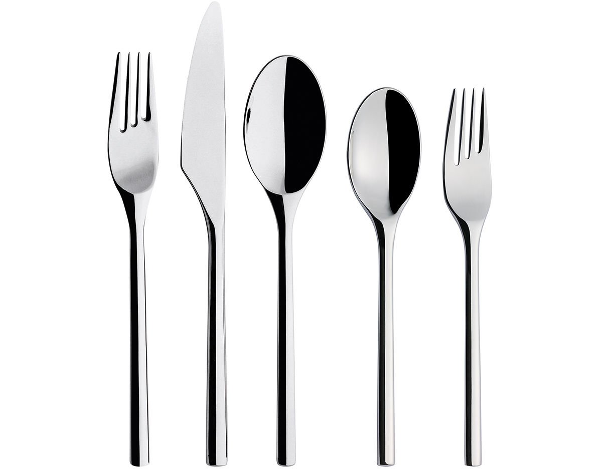Iittala Artik 5-Piece Flatware Set - Stainless Steel Cutlery for Everyday Dining & Entertaining - Perfect for Home, Restaurant & Gifting