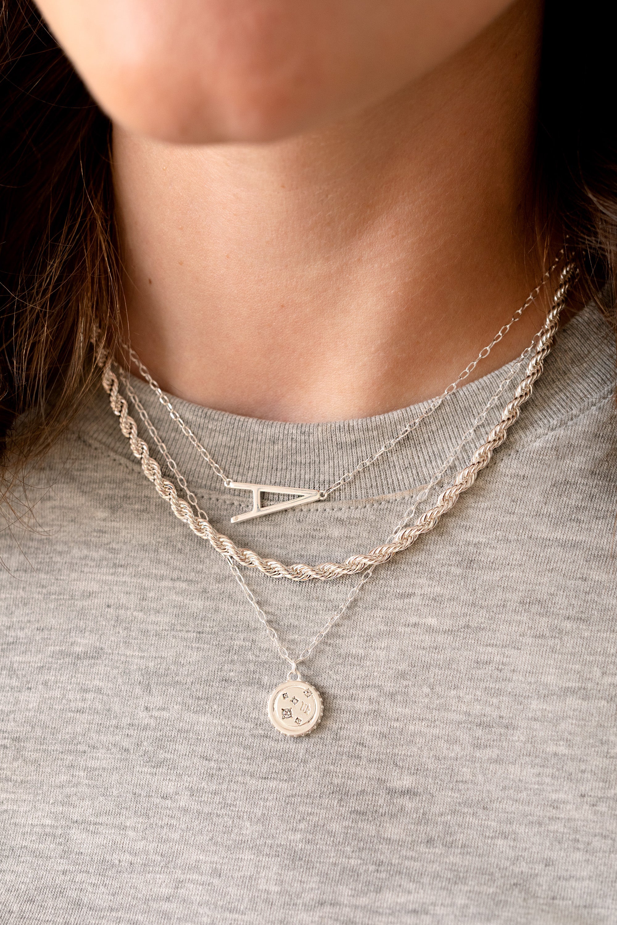 Initial A Precious Elongated Necklace - Personalized Silver Pendant for Women | Perfect for Birthdays, Anniversaries & Valentine's Day Gifts