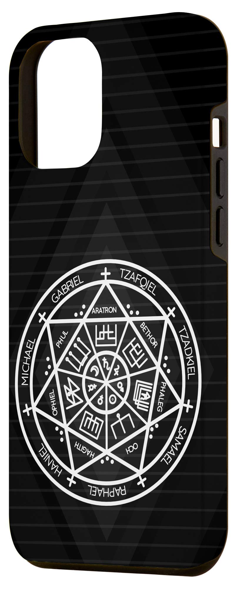 iPhone 12 Pro Max Case with 7 Archangels Design - Premium Protective Cover for Daily Use, Travel & Spiritual Protection