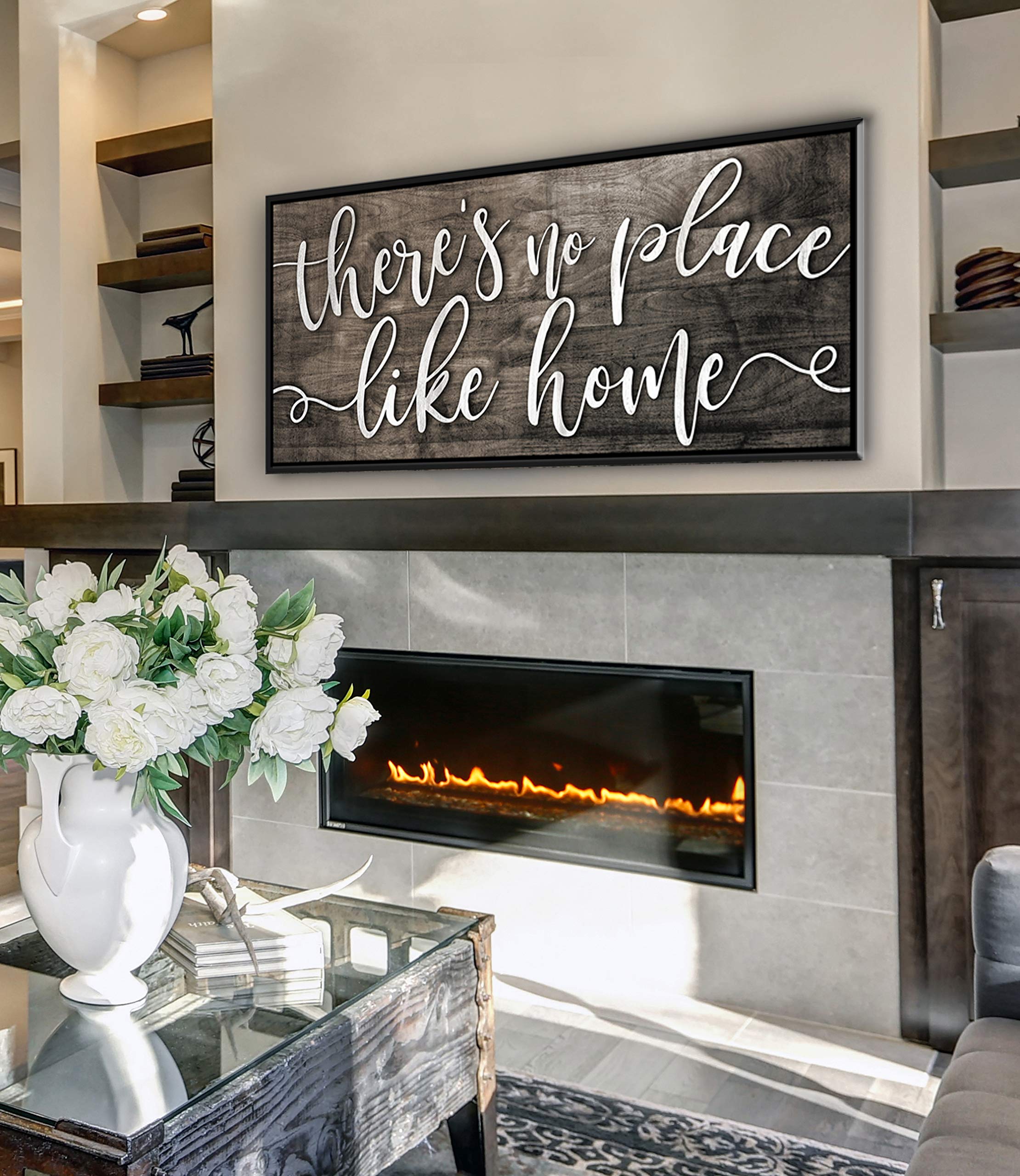 Rustic Home Decor - Floating Frame Wall Art for Living Room | Housewarming Gift