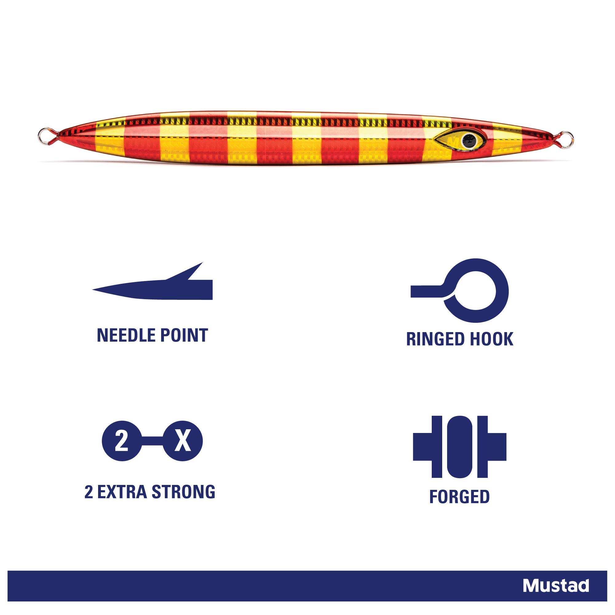 Mustad Rip Roller Slow Fall Jig Ironman 300g/11Oz - Premium Saltwater Fishing Lure for Deep Sea & Offshore Angling - Perfect for Tuna, Grouper, and Snapper Fishing