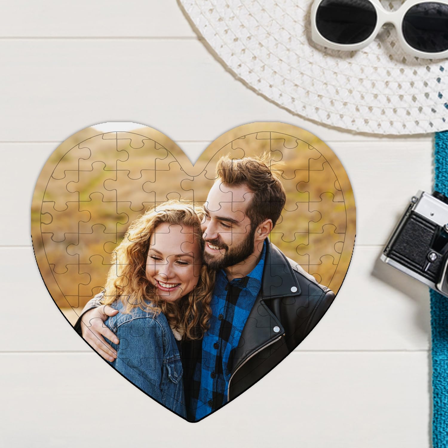 Personalized Heart Shaped Photo Puzzle for Kids - Custom Picture Jigsaw Gift for Birthdays, Valentine's Day & Family Keepsakes | Perfect for Memory Gifts, Nursery Decor & Educational Playtime