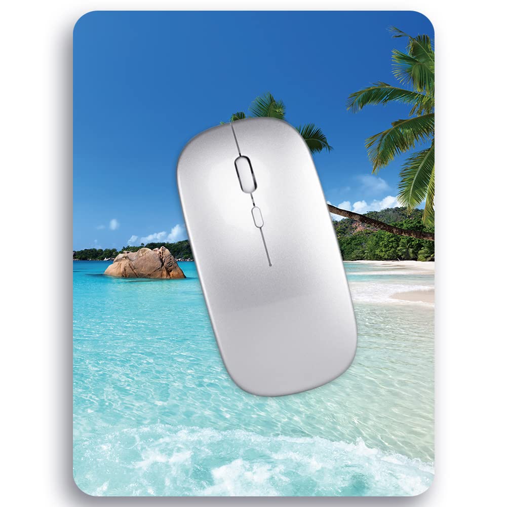 Audimi Small Mouse Pad 6 x 8 Inch - Mini Thick Non-Slip Mouse Pad for Laptop & Wireless Mouse - Portable, Washable Office & Travel Accessory - Perfect for Home, Work, Gaming & Beach Use