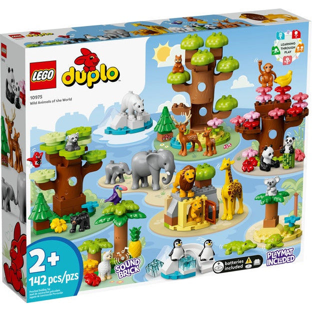 LEGO DUPLO Wild Animals of the World Building Blocks Set 10975 - Educational Toy for Toddlers, Preschool Learning & Creative Play