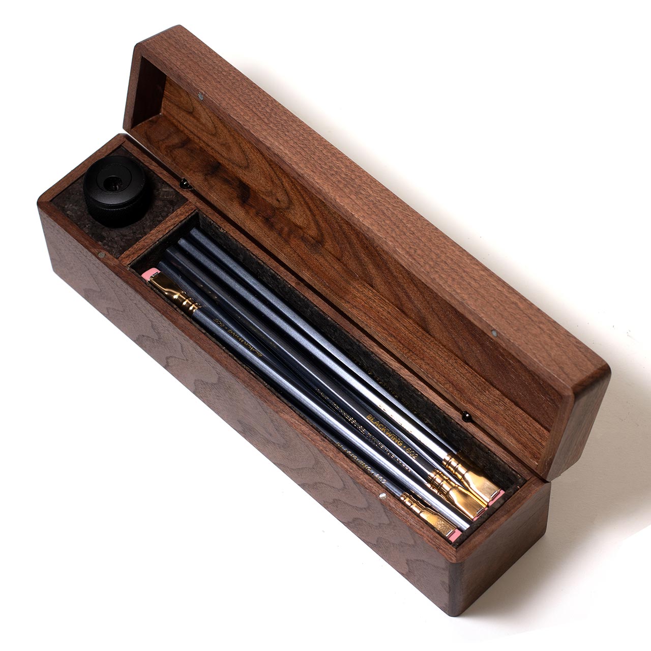 Blackwing Walnut Box Set - Premium Wooden Pencil Gift Set for Artists, Writers & Professionals - Perfect for Sketching, Journaling & Office Use