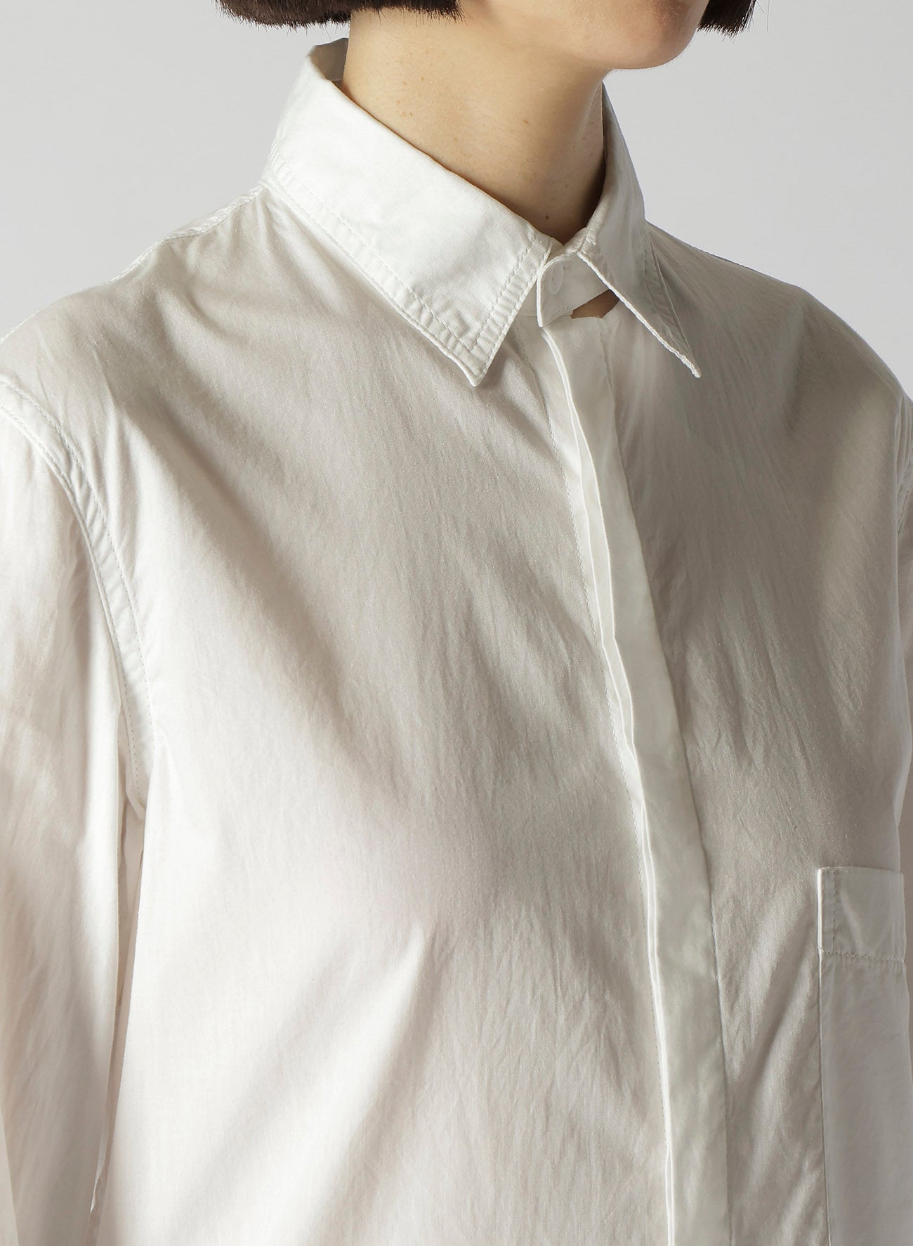 Women's Cotton Broad Hidden Button Long Blouse - Elegant Loose Fit Tunic Top for Casual Wear, Office & Special Occasions