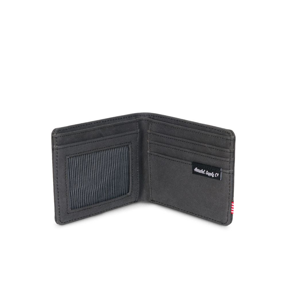 Herschel Hank Wallet - Black Ion RFID Blocking Slim Bifold Wallet for Men - Perfect for Travel, Business & Everyday Use