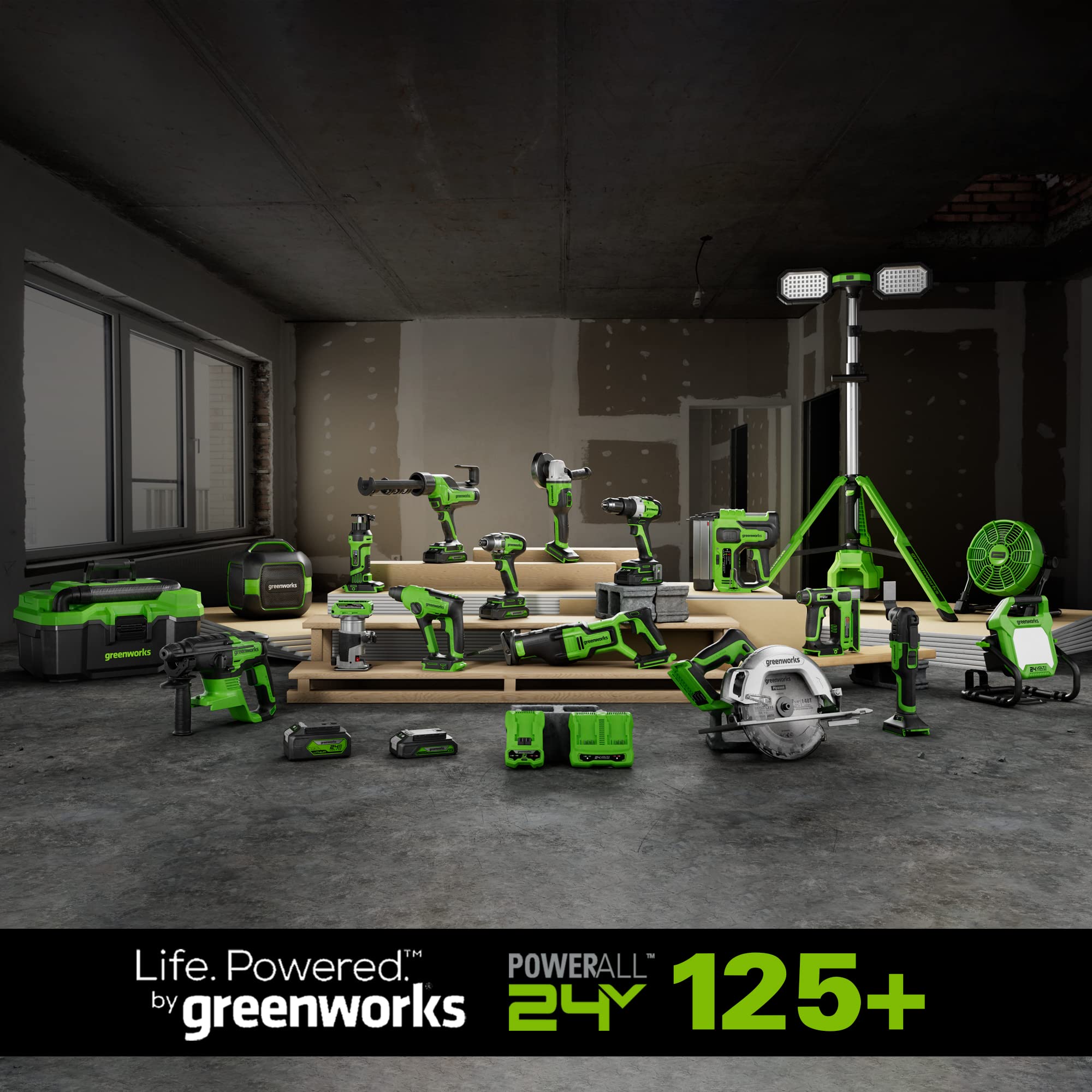 Greenworks 24V Dual Port Fast Battery Charger - Official Genuine Replacement for Greenworks Tools - Perfect for Lawn Mowers, String Trimmers & Power Tools