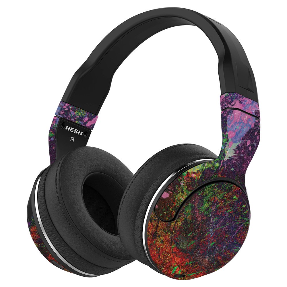 MightySkins Vinyl Wrap Cover for Skullcandy Hesh 2 Wireless Headphones - Paint Drip Design | Protective & Durable Skin | Easy to Apply & Remove | Made in USA | Perfect for Customization & Personalization | Great for Travel, Workouts & Daily Use