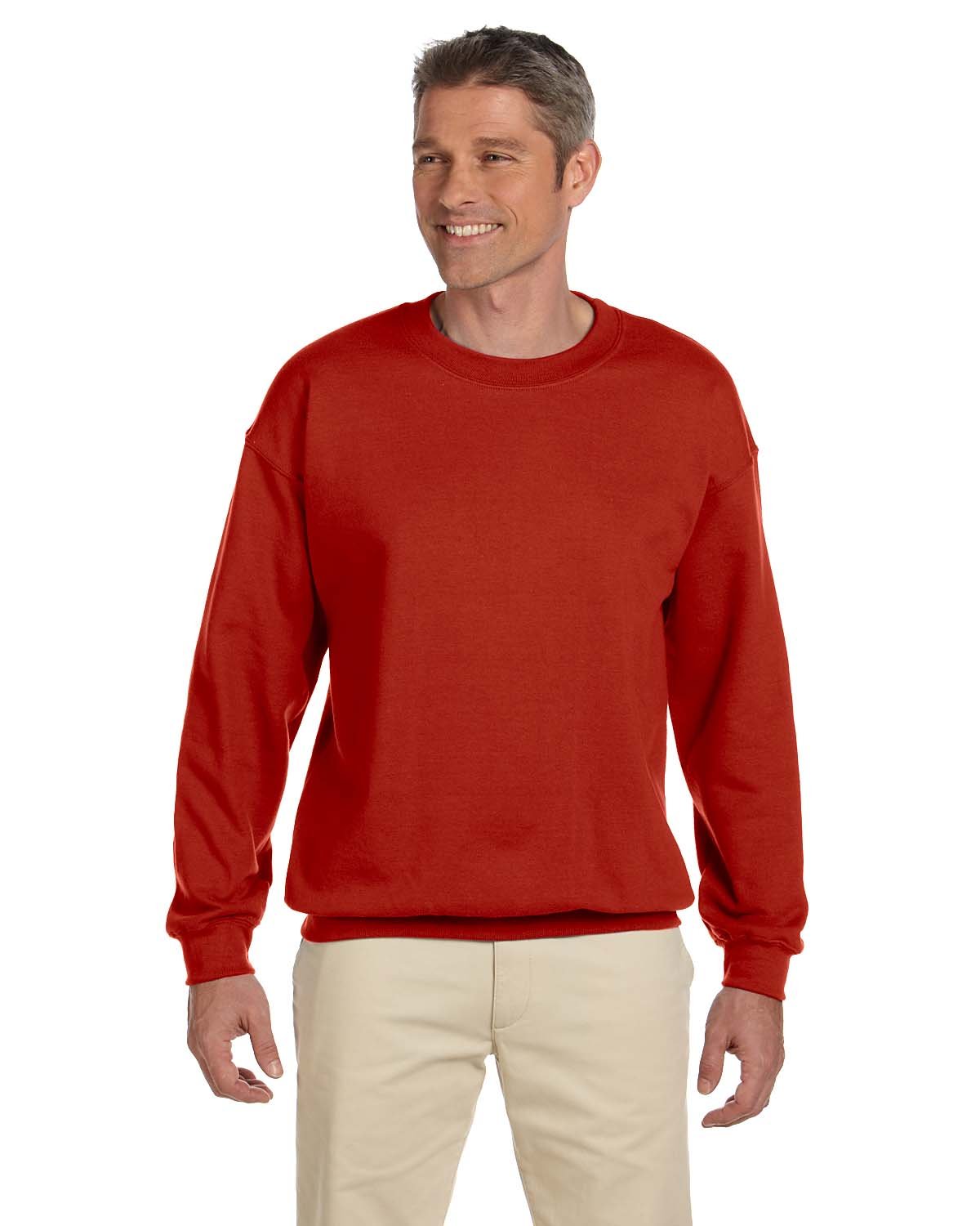 Hanes Men's Crewneck Sweatshirt - Soft Cotton Pullover Hoodie, Deep Red, Medium Size | Comfortable Casual Wear for Everyday, Gym & Lounge