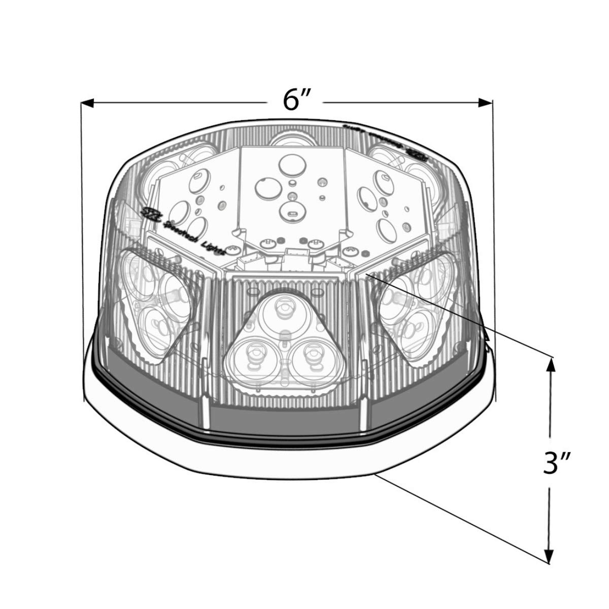 SpeedTech Lights Mini Beacon 6.5