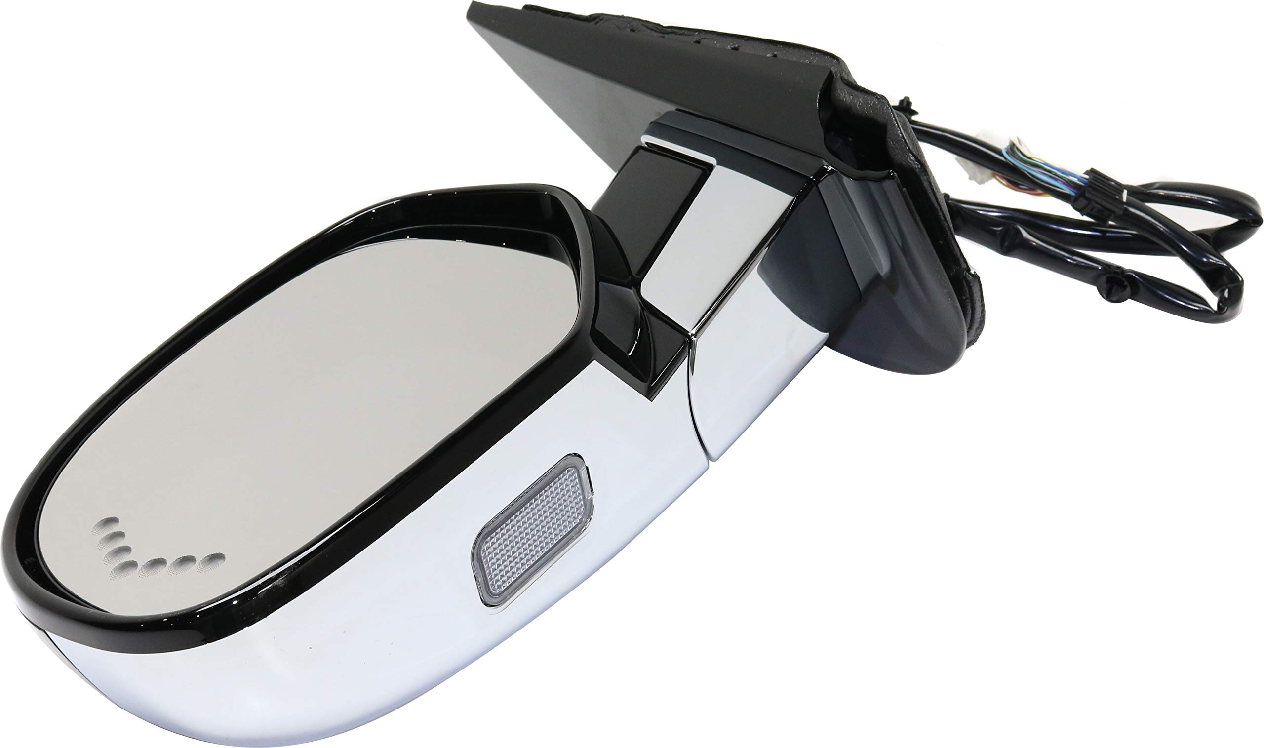 Garage-Pro Heated Power Glass Side Mirror with In-Glass Signal Light - Compatible with 2007-2008 Chevrolet Tahoe, 2007-2008 GMC Yukon, 2007-2014 Cadillac Escalade (Driver Side) - Perfect for Winter Driving & Enhanced Safety