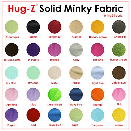 Premium Soft Minky Fabric by The Yard - Kelly Green Plush Material for DIY Baby Blankets, Nursery Decor & Cozy Clothing | Perfect for Snuggling, Swaddling & Handmade Gifts