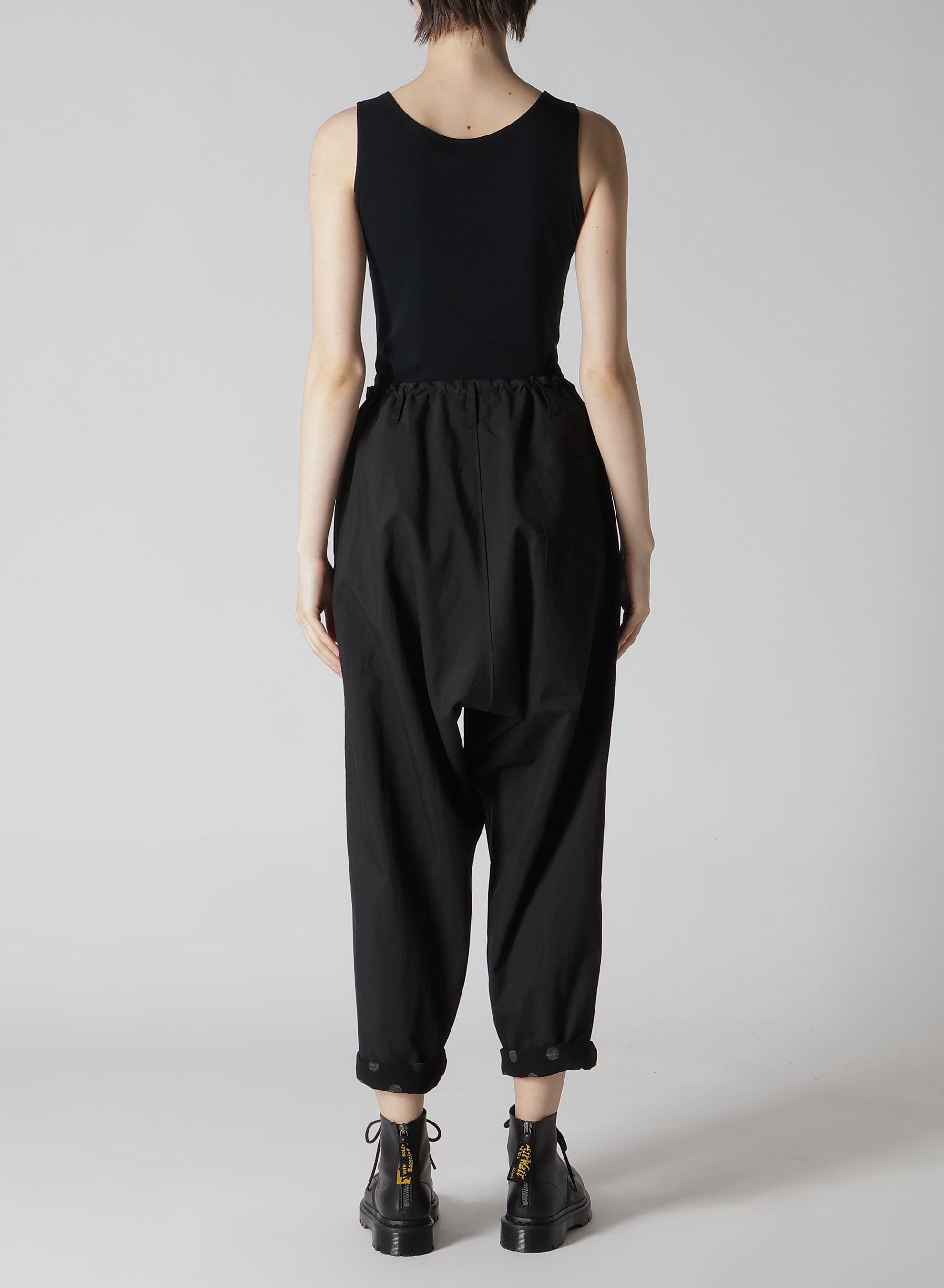 C/NY Gabardine YS Stitch Sarouel Pants - Trendy High Waist Loose Fit Trousers for Men & Women | Perfect for Streetwear, Casual Outfits, and Fashion Styling