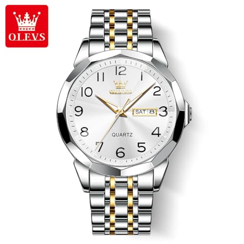 Two Tone Band White Arabic Numeral Face-9970