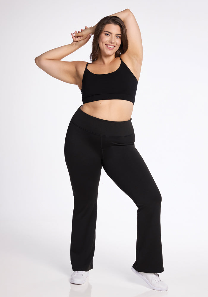 Marissa Pants for Women - Classic Black Stretch Work Pants | Comfortable Office Wear & Business Casual Trousers for Professional Women