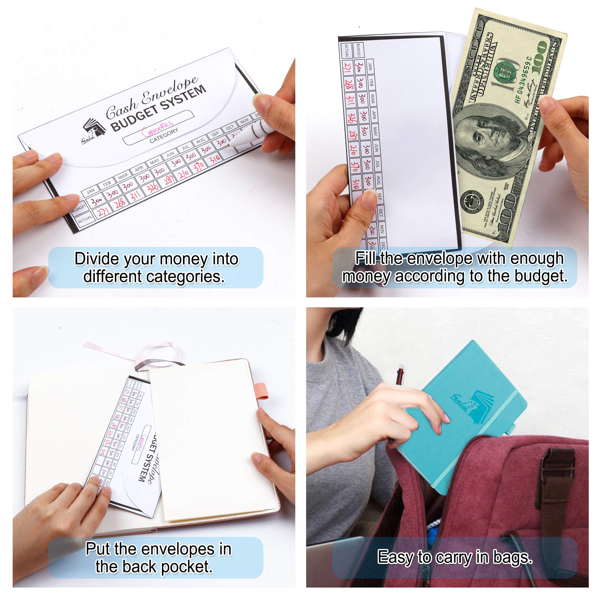 2025 Monthly Undated Budget Planner - A5 Hardcover Financial Organizer with Expense Tracker, Budget Envelopes, Stickers & Pen | Money Management Journal for Personal Finance, Bill Tracking & Savings Goals | Perfect for Students, Home Budgeting & Financial Planning (Turquoise)