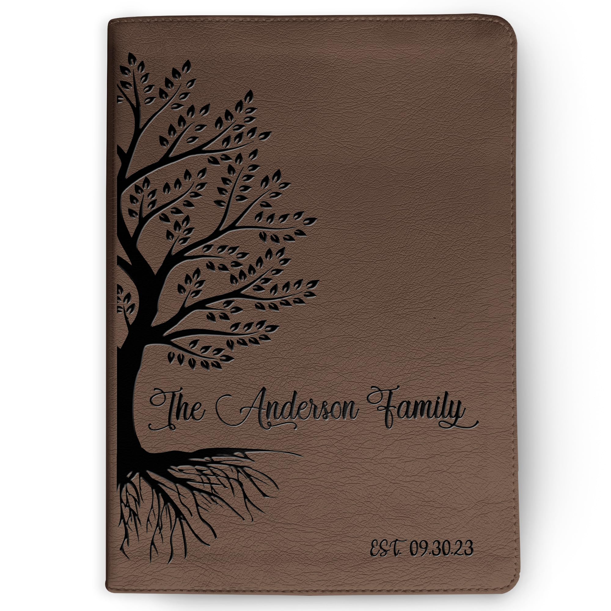 Personalized Family Bible - Custom Engraved ESV Study Bible with Family Tree | Christian Wedding, Baptism & Religious Gift | Perfect for Family Worship, Bible Study & Special Occasions