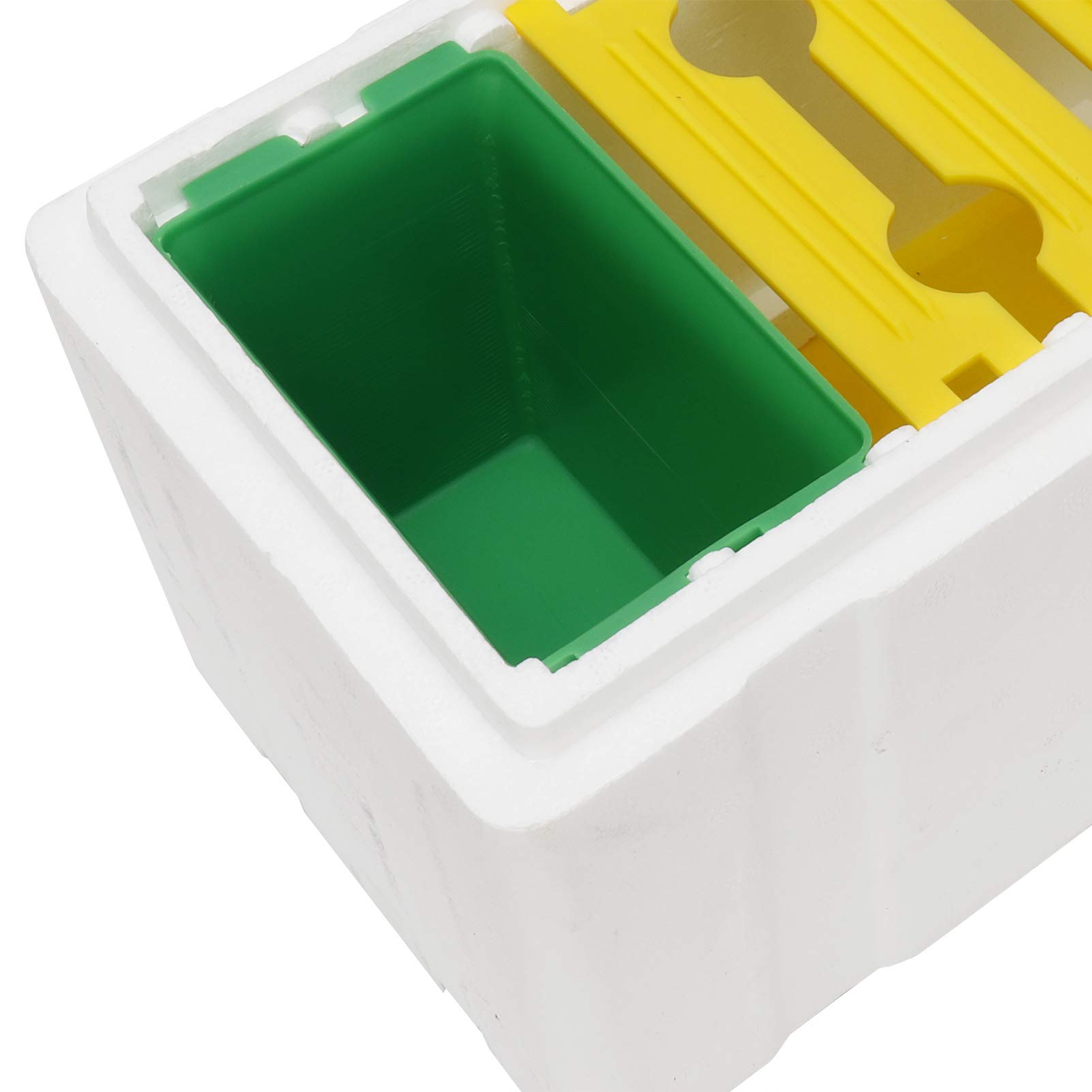 Professional Bee King Box - Foam & Plastic Pollination Box for Beekeeping | Durable Hive Equipment for Beekeepers & Apiary Farms | Perfect for Honey Harvesting & Colony Management