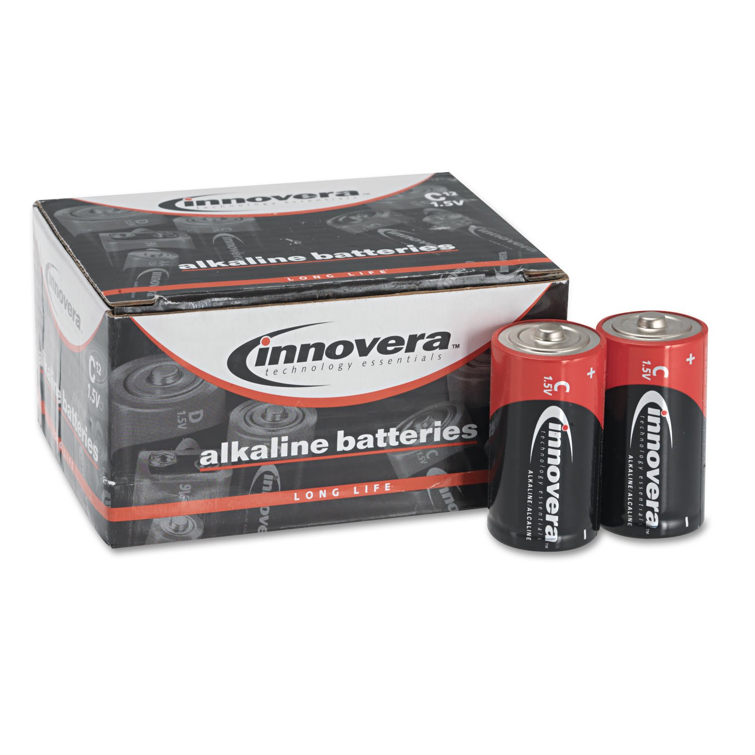 IVR22012 - Premium Alkaline Batteries (12-Pack) - Long-Lasting Power for Toys, Flashlights, Remote Controls & More