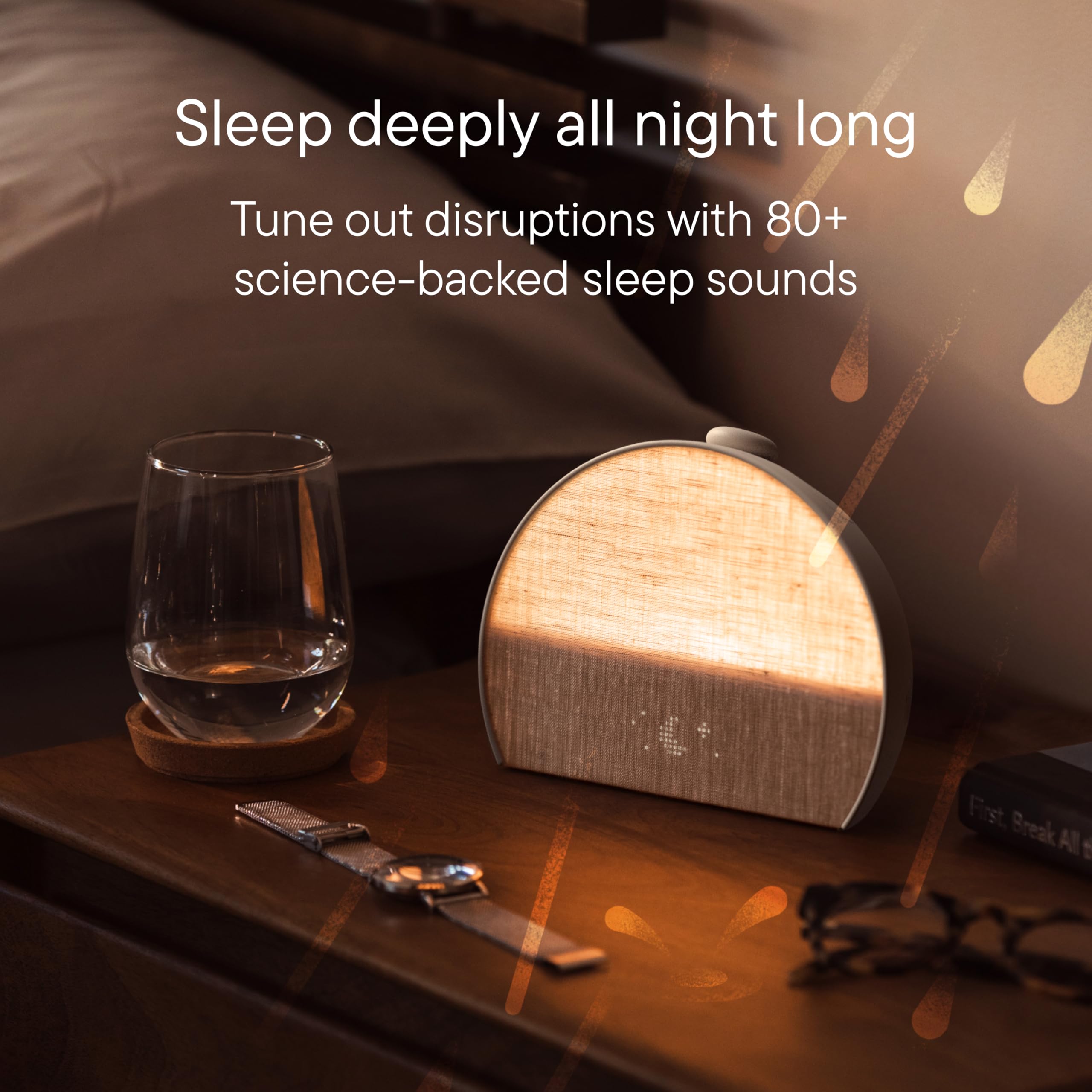Hatch Restore 3 Smart Sunrise Alarm Clock with White Noise Sound Machine & Night Light (Cocoa) - Screen-Free Sleep Aid for Adults & Kids, Bedroom & Nursery Use