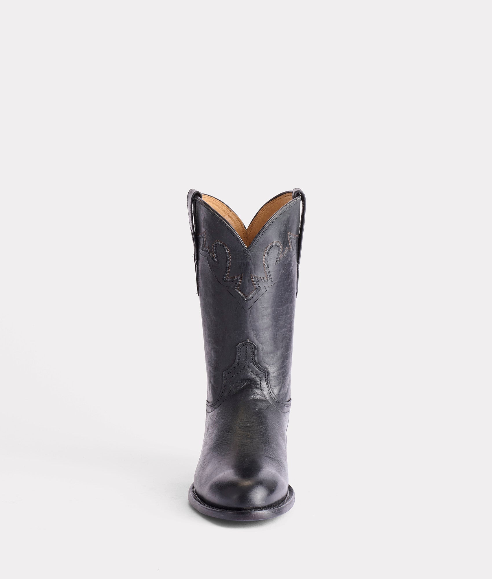Sunset Roper Cowboy Boots - Genuine Leather Black Western Boots for Men | Perfect for Rodeo, Country Dancing & Outdoor Adventures