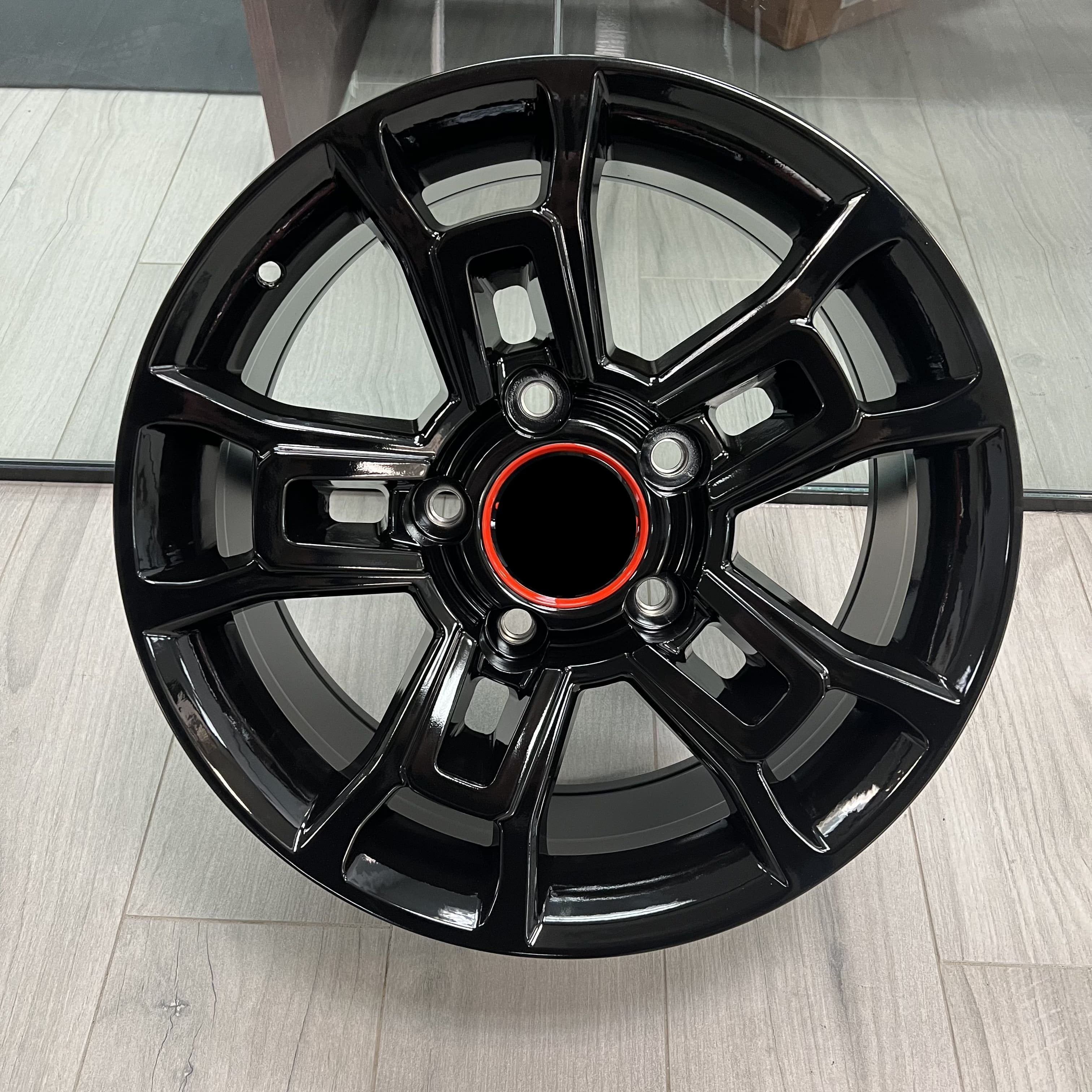 18-Inch Black Pro Style Alloy Wheels for Toyota Land Cruiser, Tundra & Sequoia - Durable Off-Road Rims for Adventure & Urban Driving