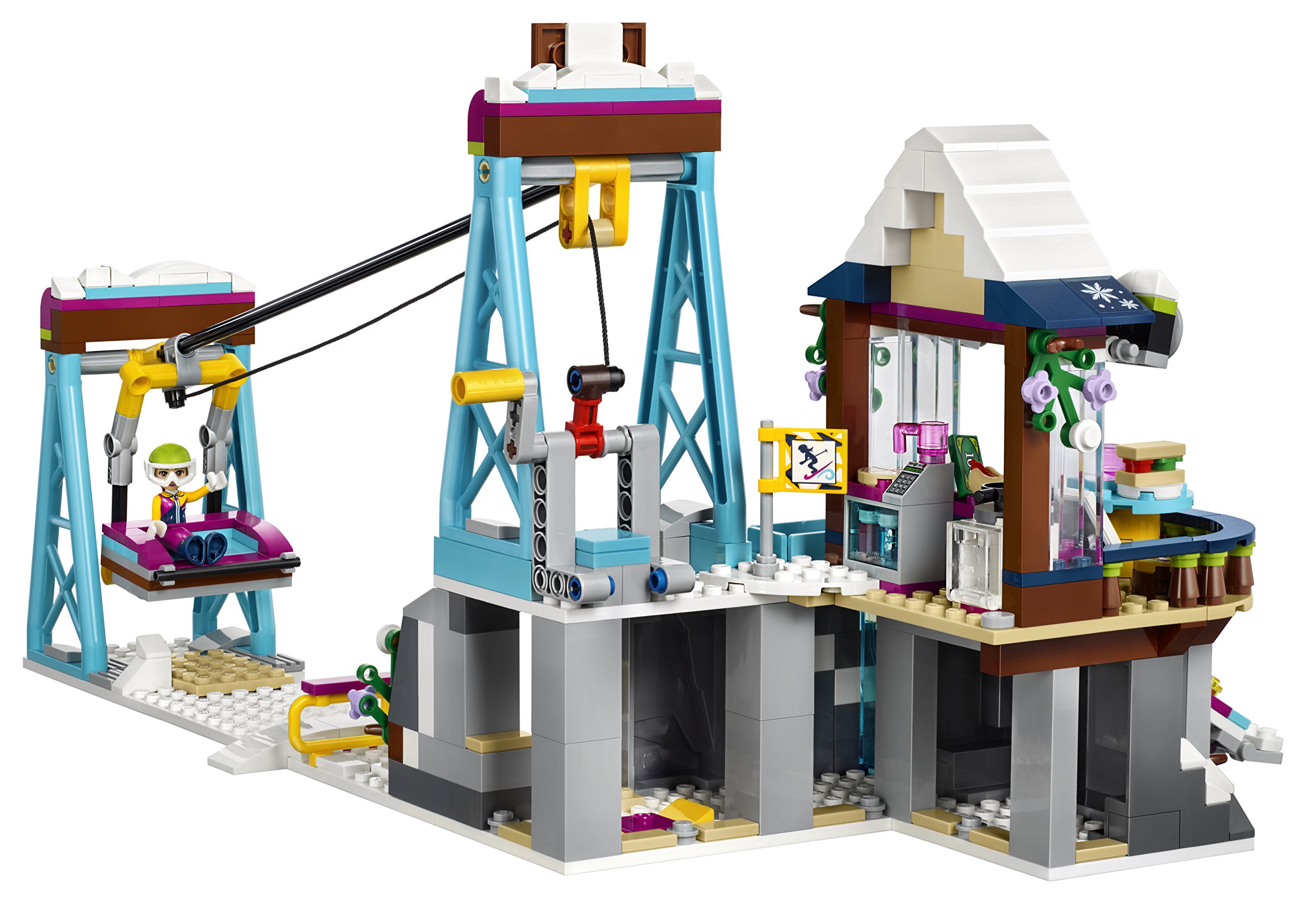 LEGO Friends Snow Resort Ski Lift 41324 Building Kit - 585 Pieces Creative Toy for Kids Ages 7+ - Perfect for Winter Themed Play, Birthday Gifts & Collectible Display