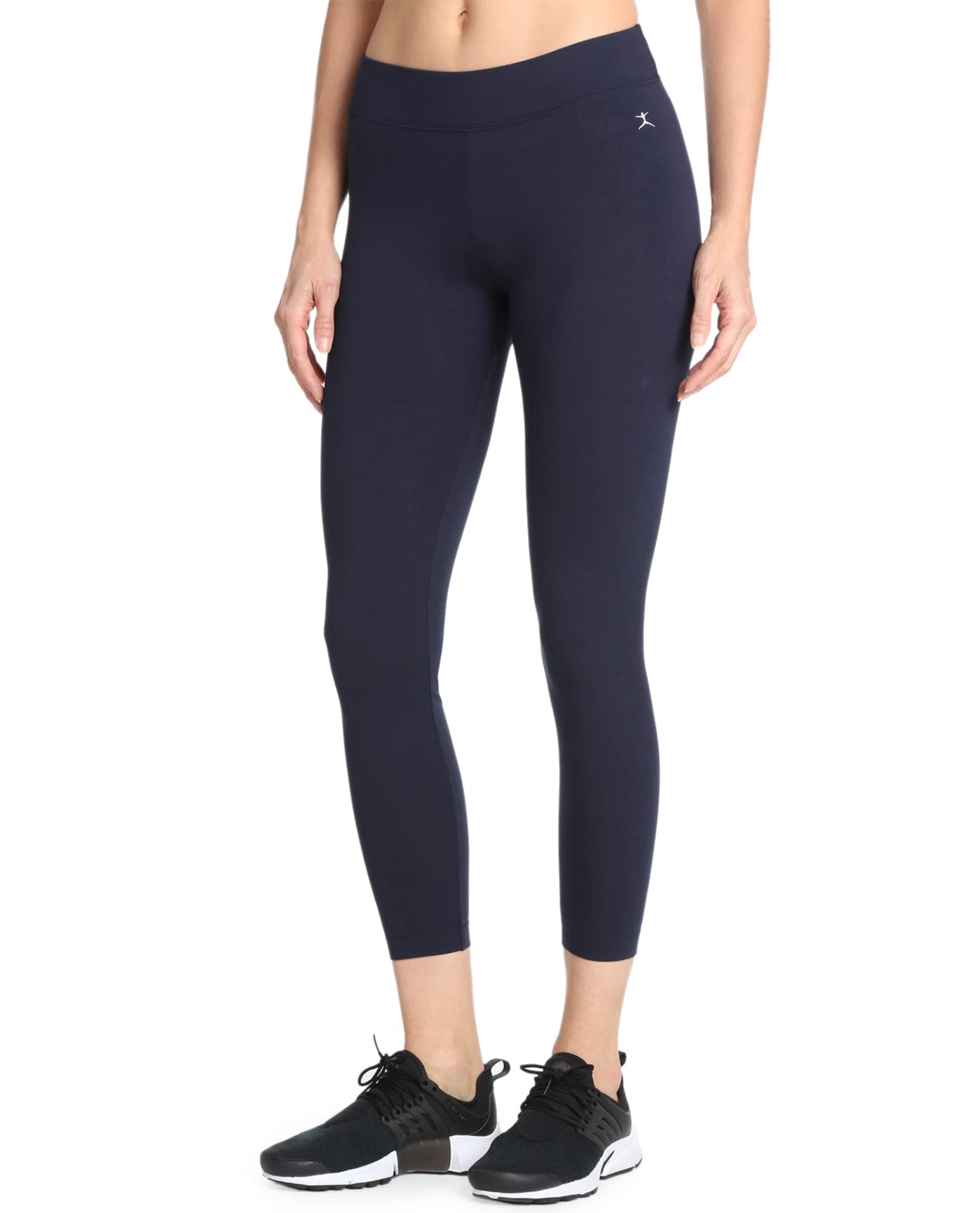 Danskin Women's Essential High-Rise Ankle Leggings - Soft Stretch Workout Yoga Pants for Running, Gym & Lounge Wear