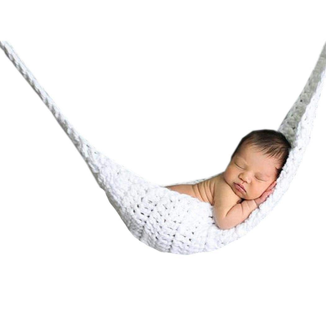 Redpol Baby Swing Hammock - Newborn Infant Photography Posing Prop for 0-6 Months | Soft Cotton Nest for Nursery, Photo Studio & Home Decor (Beige)