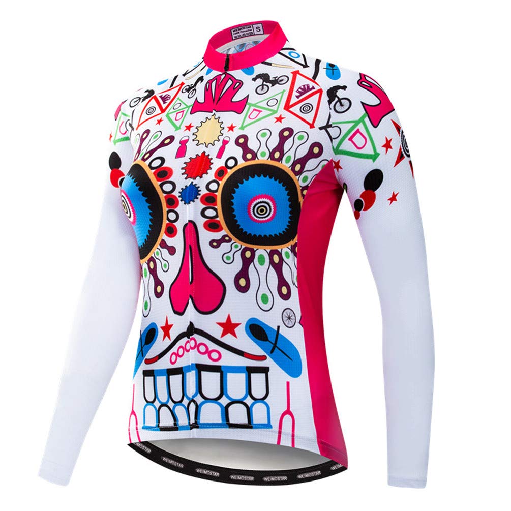 Women's Long Sleeve Cycling Jersey - Breathable Bike Shirt with Pockets for Road Biking & Outdoor Sports | Perfect for Autumn Rides, Commuting & Fitness Training