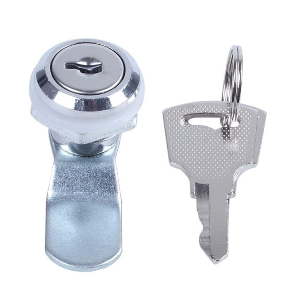 Heavy Duty Cam Latches with Keys - Secure Locking Mechanism for Lockers, Cabinets, Mailboxes, Drawers & Cupboards (Grey) - Ideal for Home, Office & School Storage Security
