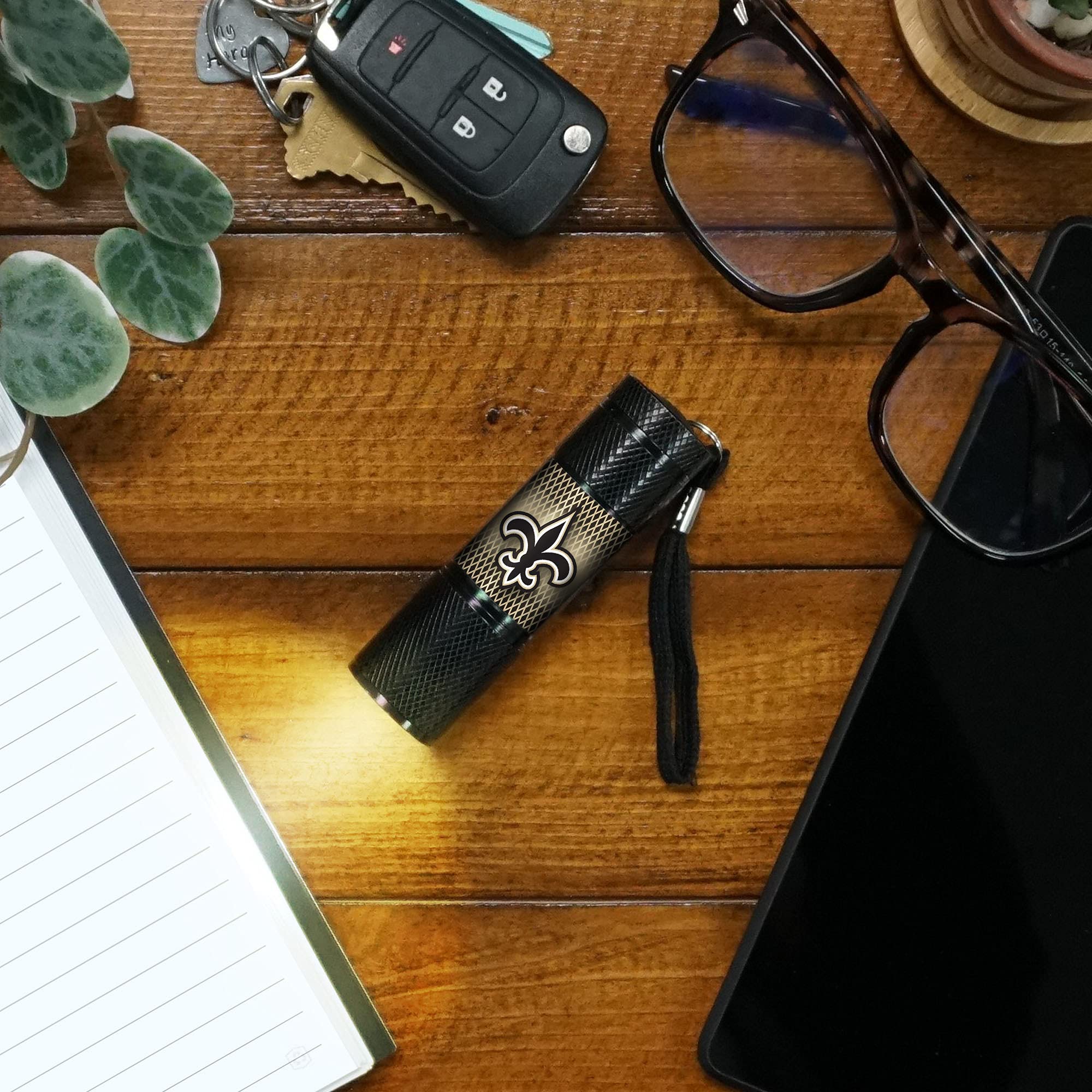 NFL Team Logo LED Flashlight - Bright Portable Light for Camping, Hiking, Emergencies & Night Games - Perfect for NFL Fans & Outdoor Enthusiasts
