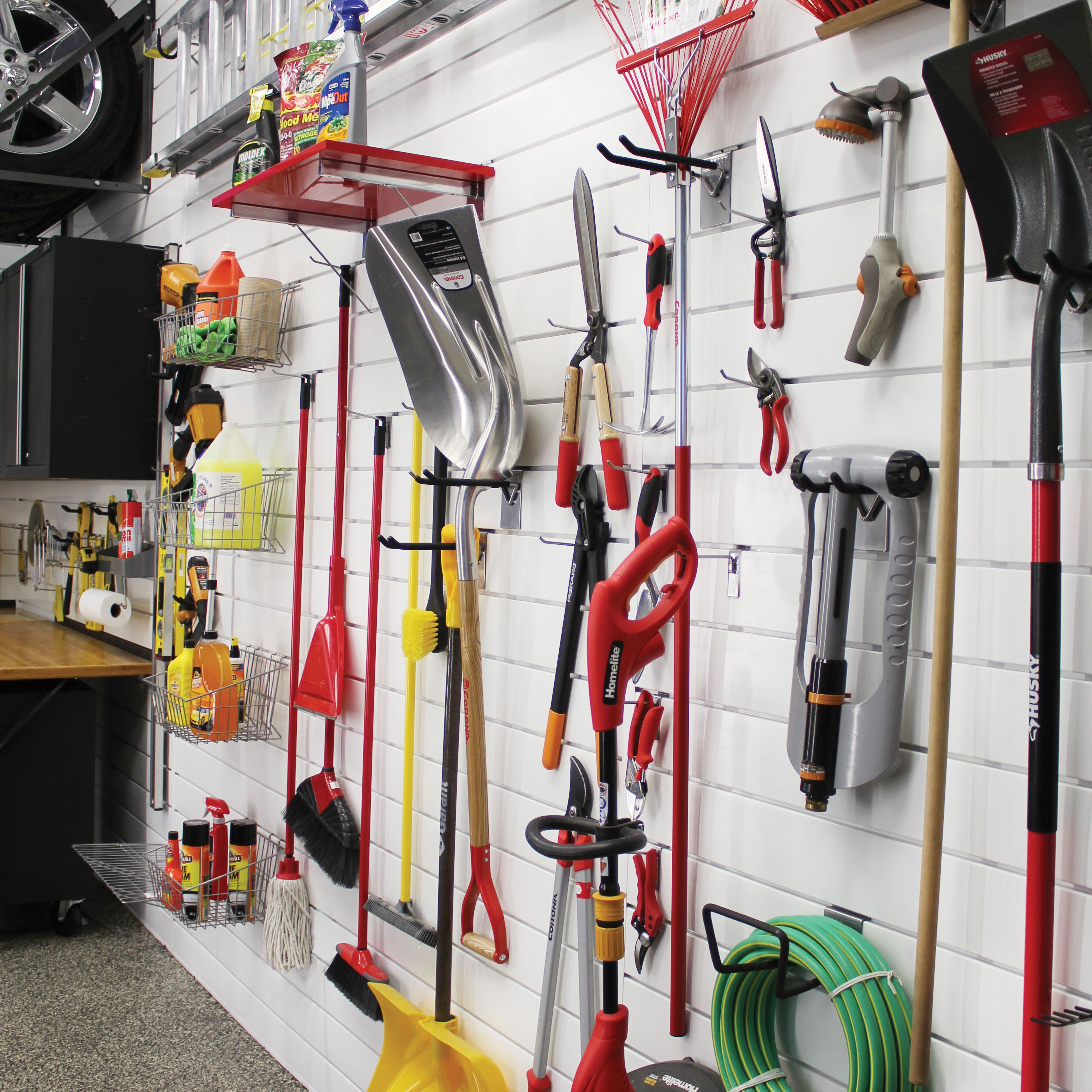 4 x 8 ft. PVC Slatwall Panel - Durable Retail Display System for Stores & Garages - Perfect for Organizing Tools, Merchandise & Accessories