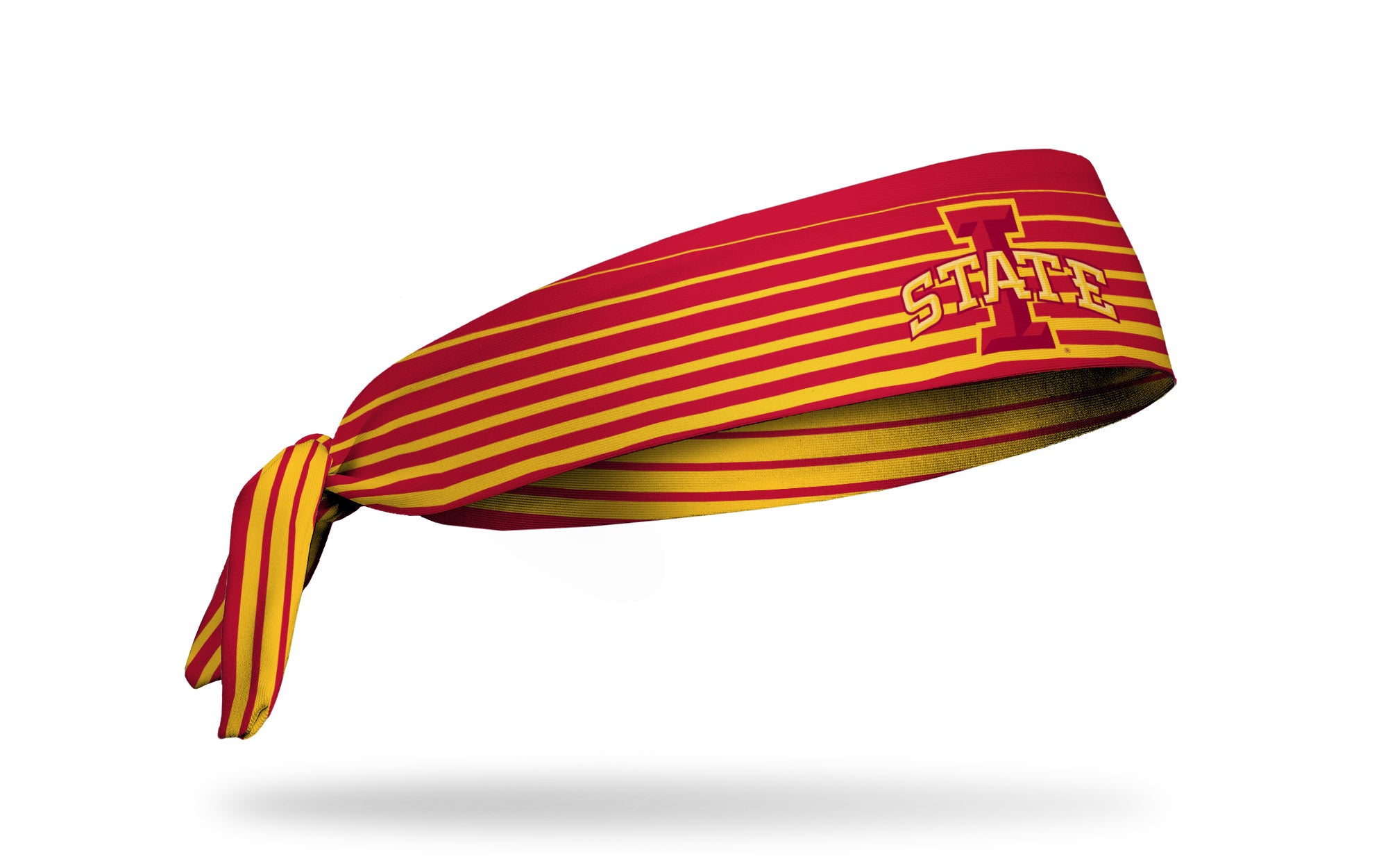 Iowa State University Gradient Stripe Flex Tie Headband - Adjustable Soft Hair Band for Women & Girls - Perfect for Sports, Workouts, School and Everyday Wear