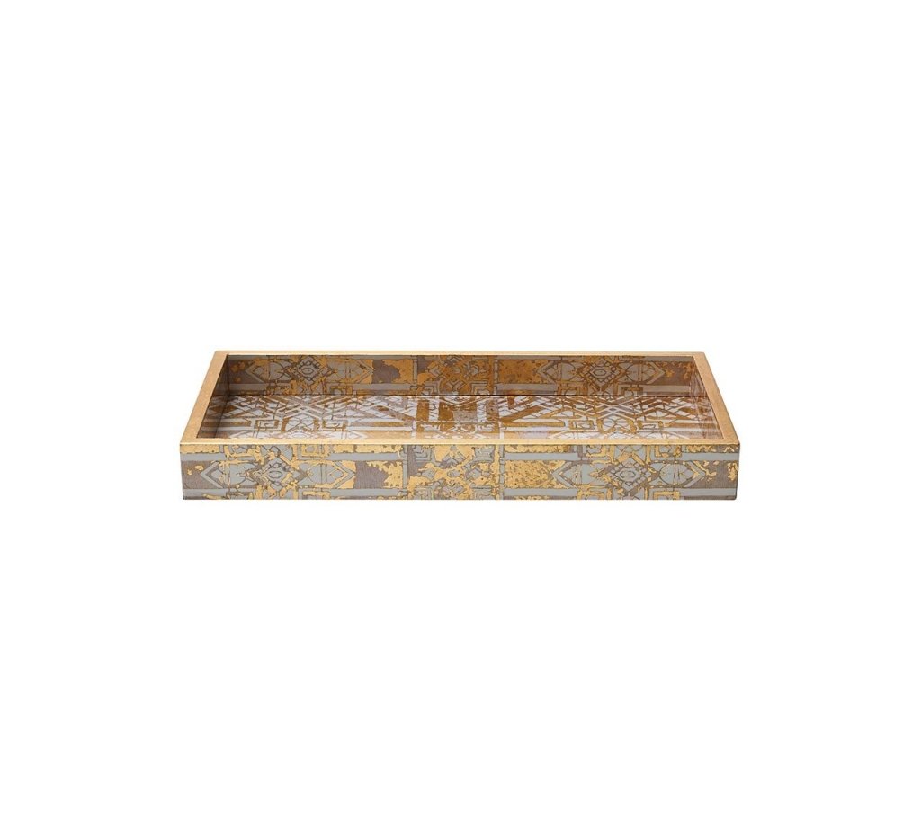 Vintage Distressed Wooden Tray 14.5