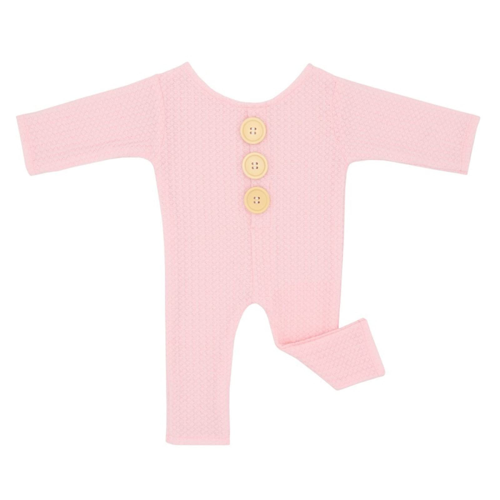 Baby Boy Knitted Romper Set - Long Sleeve Footless Bodysuit for Infants | Newborn Photography Prop & Everyday Outfit | Soft Cotton Outfit for Boys 0-24 Months