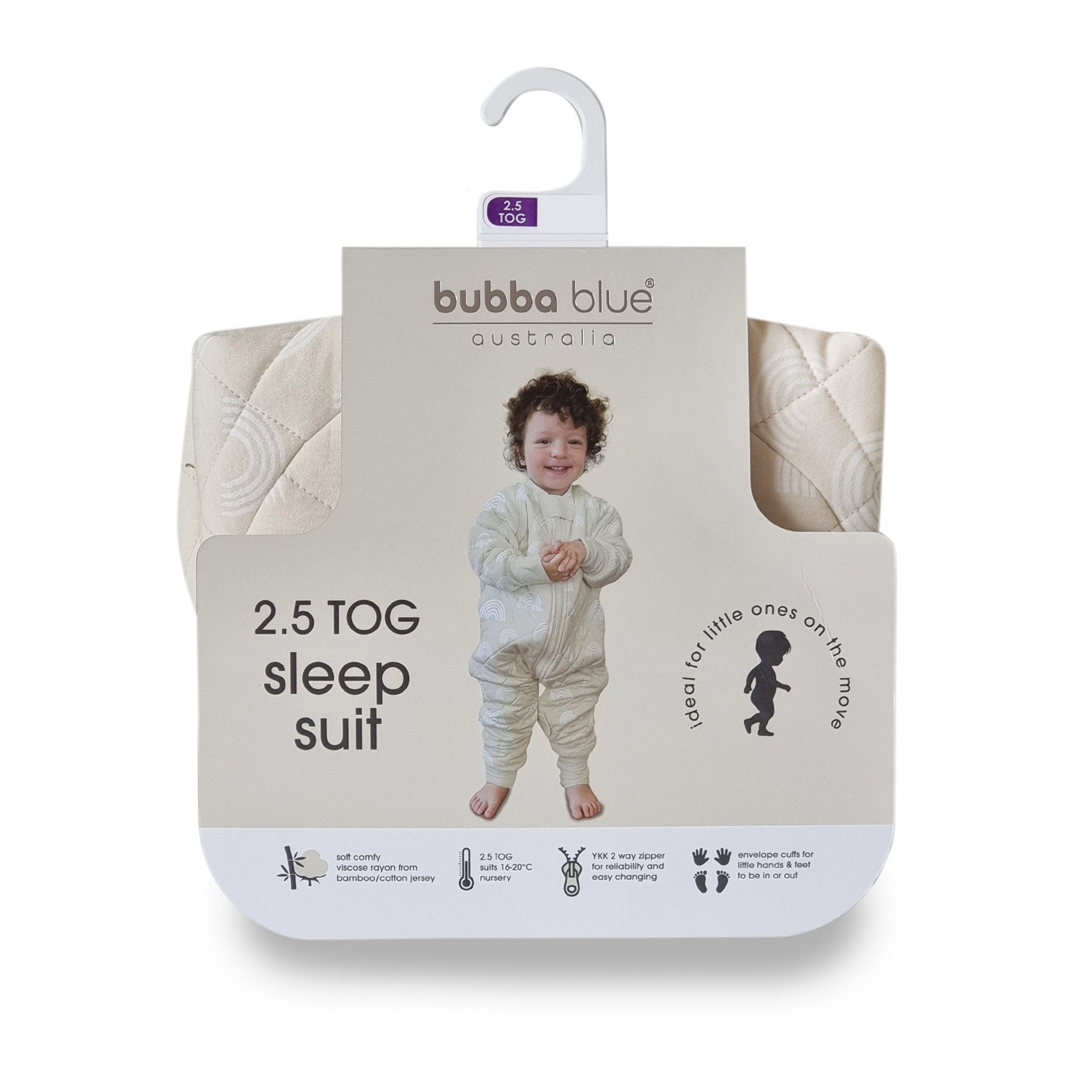 Nordic 2.5 TOG & 3.5 TOG Baby Sleep Suit and Convertible Sleep Bag Bundle - Sand Color - Perfect for Newborns and Toddlers in All Seasons