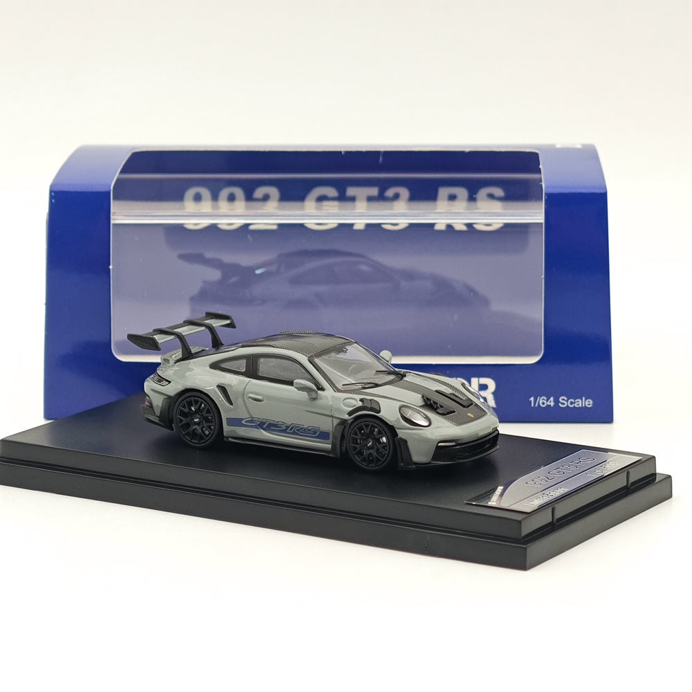 1:64 Scale Porsche 992 GT3 RS Racing Sports Grey Diecast Model Car - Premium Collectible Toy for Adults & Kids - Perfect for Display, Racing Enthusiasts & Car Collections