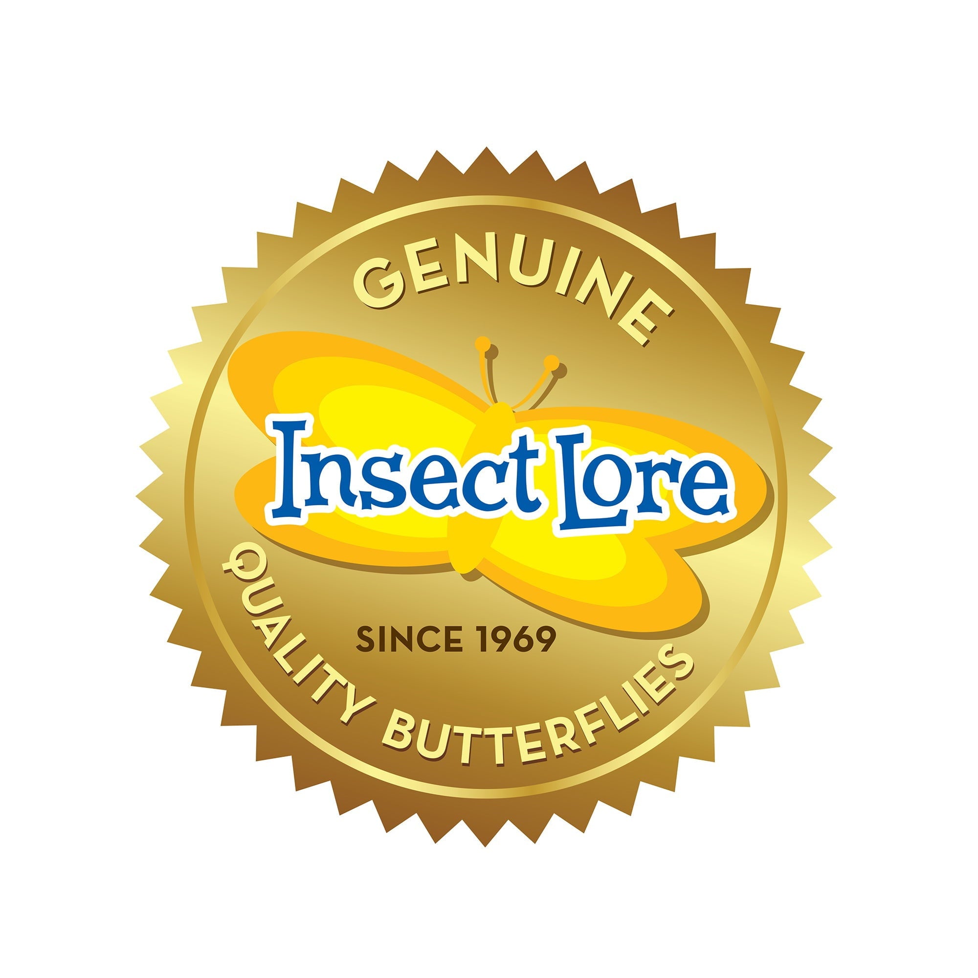 Insect Lore Butterfly Farm Kit with Two LIVE Caterpillars - STEM Educational Toy for Kids, Butterfly Growing Habitat for Home & Classroom Learning