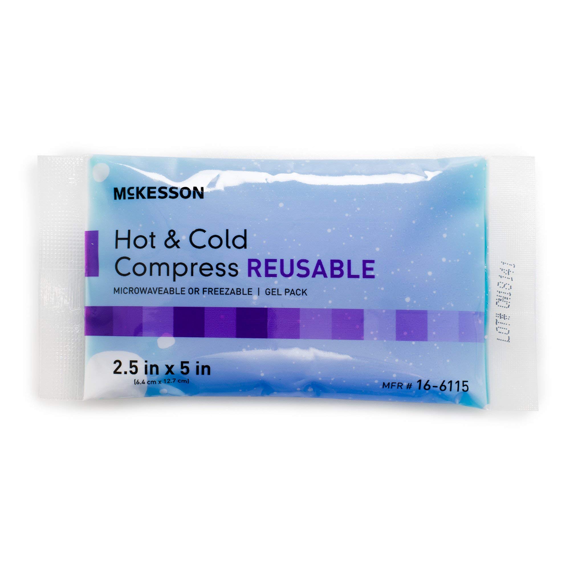 McKesson Reusable Hot & Cold Therapy Gel Packs (150 Pack) - 2.5