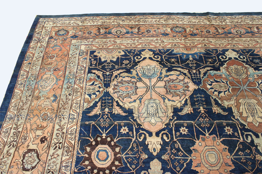 Antique Bijar Handwoven Traditional Persian Rug JF5319 - Vintage Home Decor for Living Room, Bedroom & Office