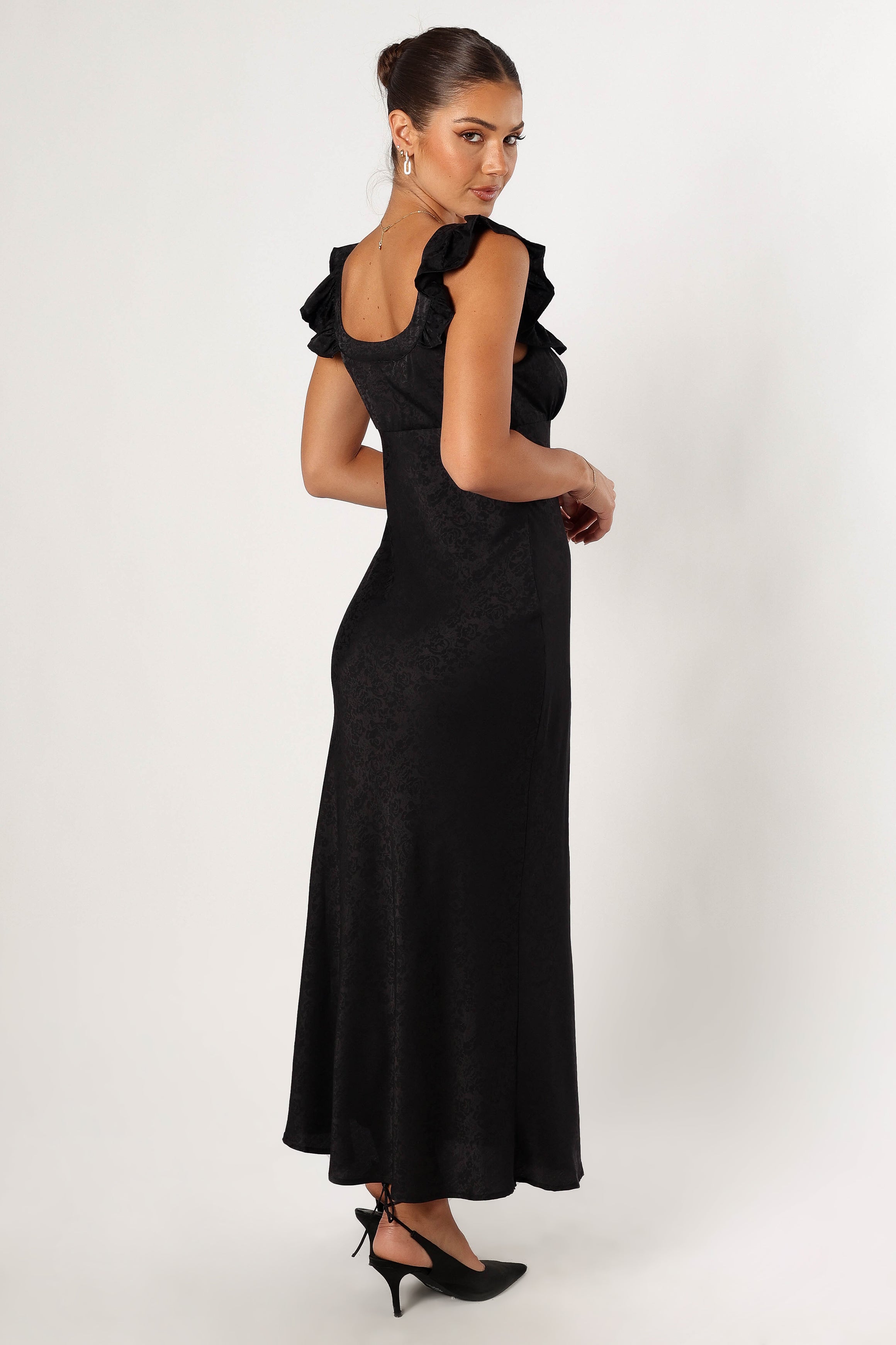 Jayla Midi Dress for Women - Elegant Black Flowy Summer Dress | Perfect for Casual Outings, Date Nights & Beach Vacations