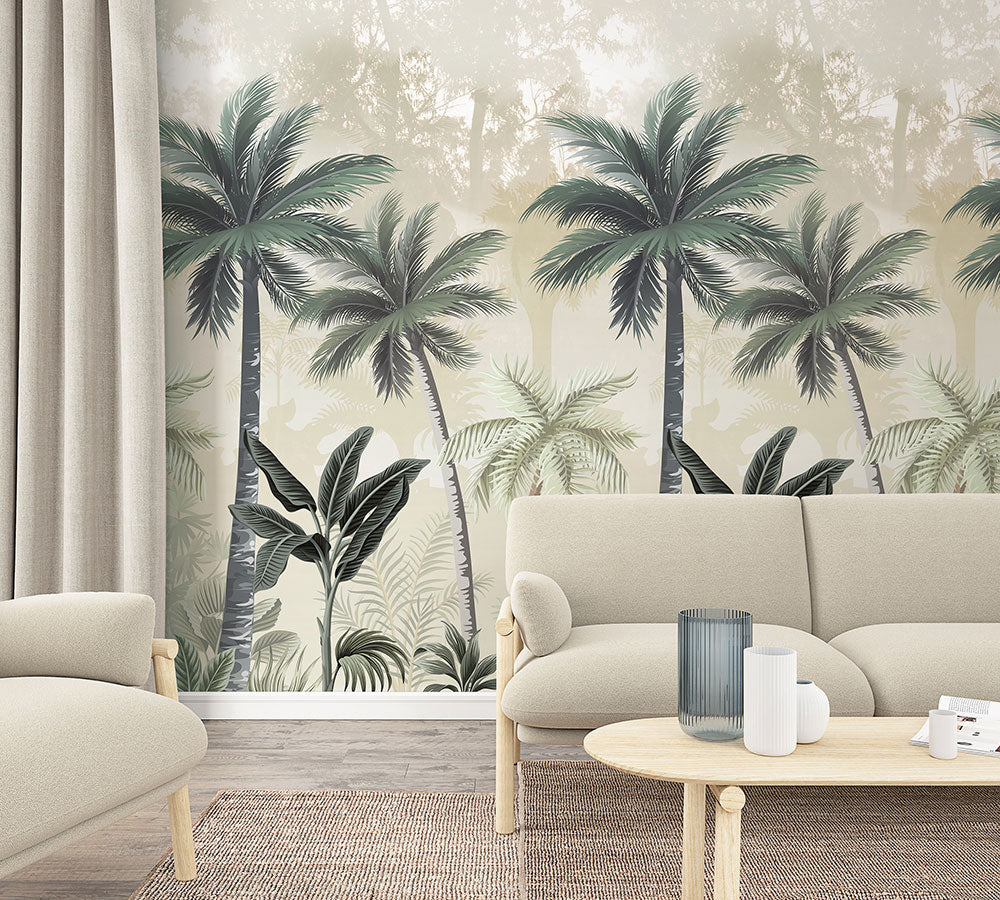 Smart Art Easy Palm Trees - Modern Wall Decor for Home & Office - Perfect for Living Room, Bedroom, and Beach House Decor