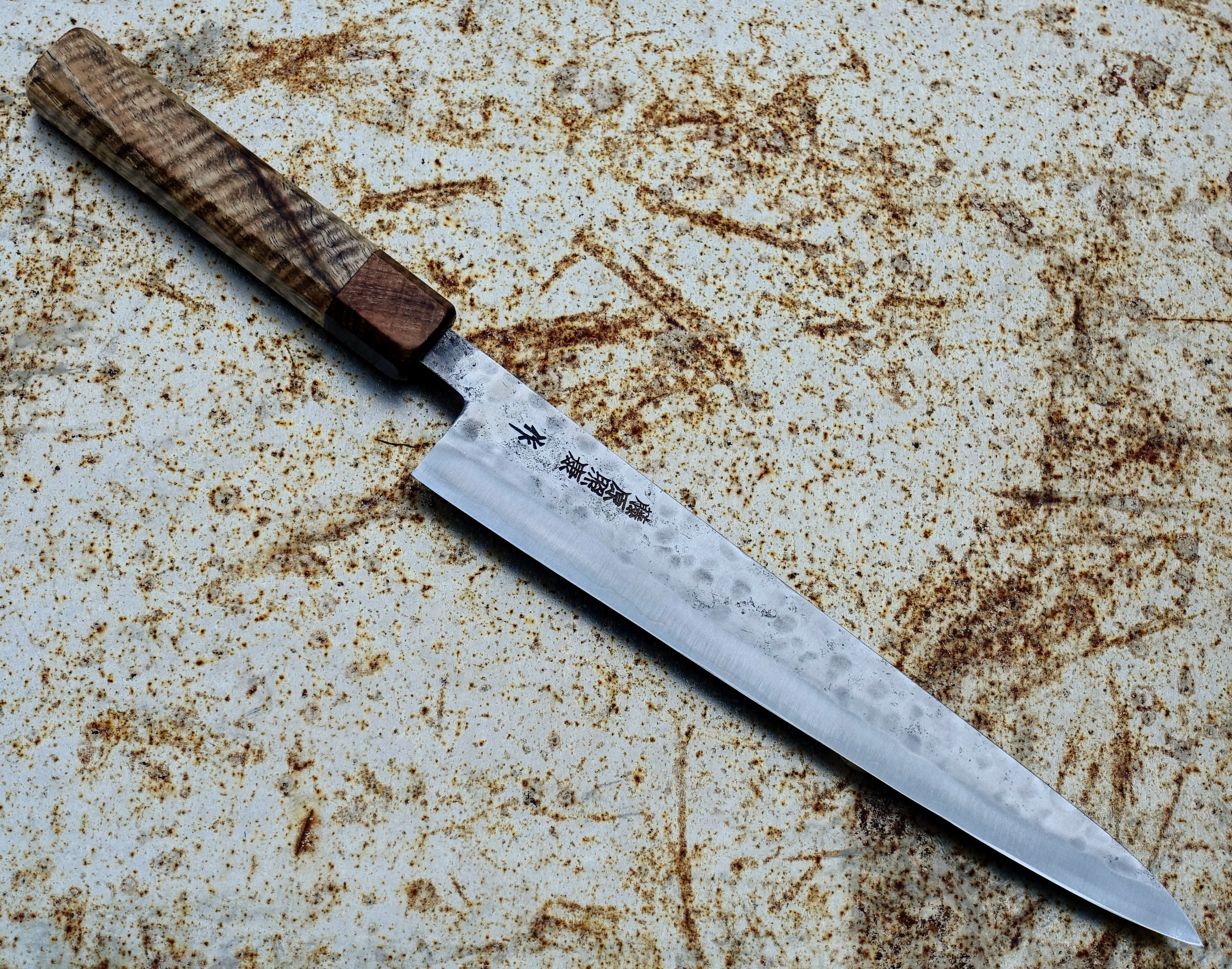 Premium Fujiwara Teruyasu 240mm Sujihiki Japanese Slicing Knife with Custom Handle - Perfect for Sushi, Sashimi & Meat Carving - Professional Chef & Home Kitchen Essential
