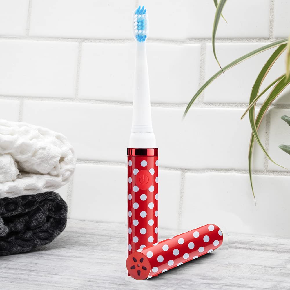 Pop Sonic Electric Toothbrush for Kids & Travel - 2 Speed Modes (15,000-30,000 RPM) with DuPont Nylon Bristles, Battery Powered (Includes AAA) | Perfect for Home, School & Family Trips