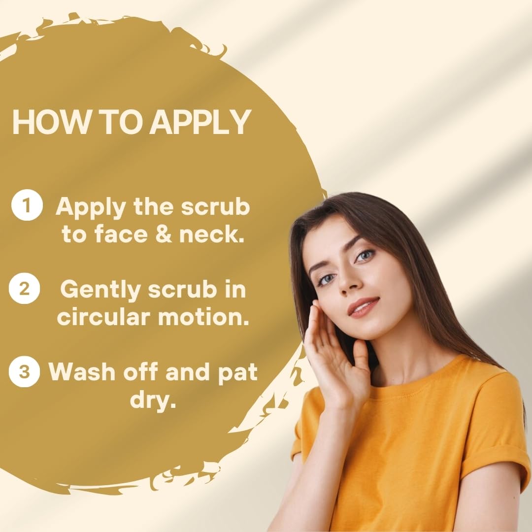 VeloxVeda Ubtan Face & Body Scrub for Women & Men | Natural Turmeric & Sandalwood Exfoliator | Brightening Scrub for Blackheads, Tan Removal & Glowing Skin | Cruelty-Free, Paraben-Free, SLES-Free (100g) | Perfect for Daily Skincare Routine & Spa Treatments