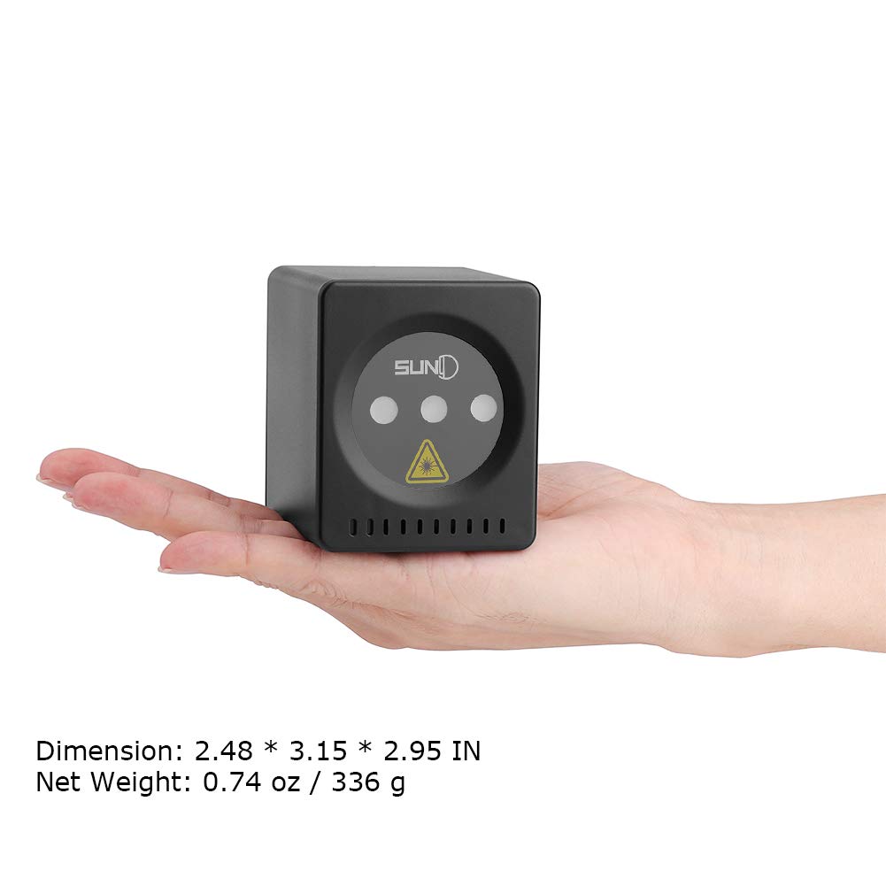 Portable RGB Laser Light Projector - Rechargeable Cordless DJ Party Lights with Sound Activation & Star Patterns for Outdoor Camping, Disco, Live Shows, Home Dance, and Travel Entertainment