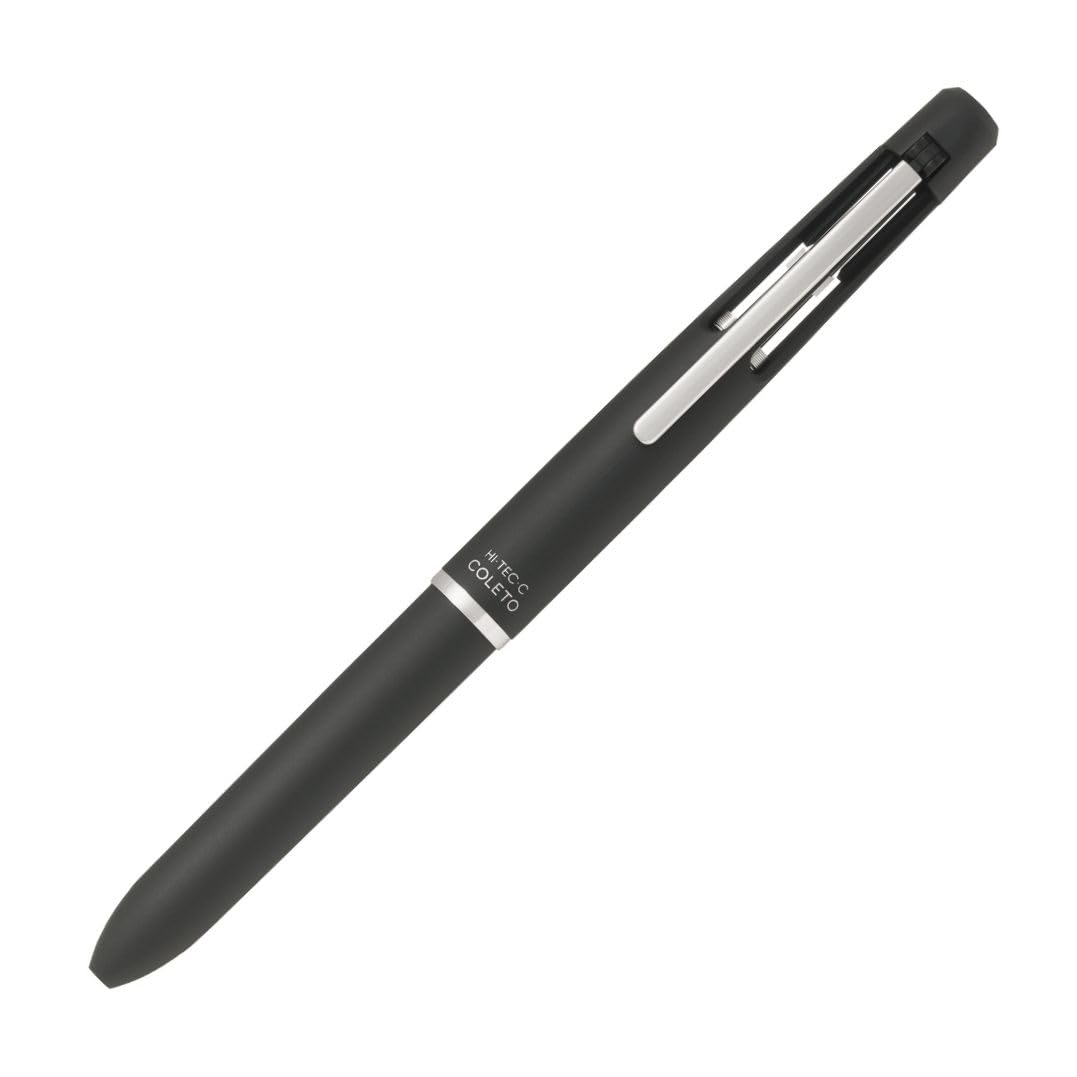 Pilot Hi-Tec-C Coleto 1000 Multi-Pen Body - Black (LHKC-1SC-B) | Premium Refillable Multi Pen for Office, School & Note Taking