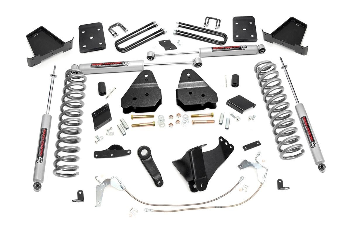 6 Inch Lift Kit for Ford F-250 Super Duty 4WD (2011-2014) | Gas & OVLD Compatible | Heavy Duty Suspension Upgrade | Off-Road & Truck Customization